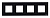 Рамка 4-постовая ABB Zenit стекло черное 2CLA227400N3101
