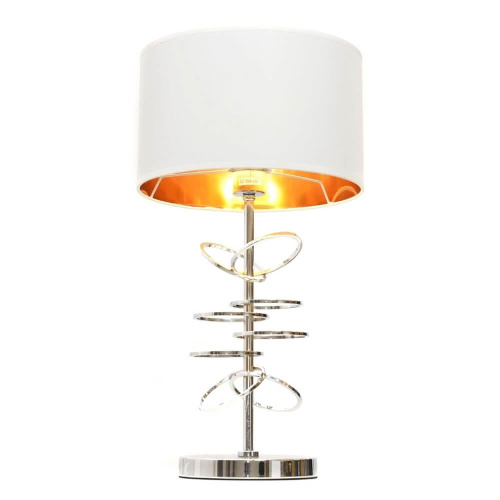 Настольная лампа Lumina Deco Milari LDT 5530 CHR+WT Настольная лампа Lumina Deco Milari LDT 5530 CHR+WT