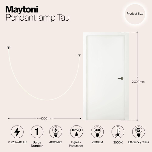 Подвесной светильник Maytoni MOD146PL-L40B3K Подвесной светильник Maytoni MOD146PL-L40B3K