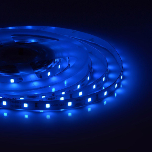 Светодиодная лента Apeyron 4,8W/m 60LED/m 3528SMD синий 5M 00-01 Светодиодная лента Apeyron 4,8W/m 60LED/m 3528SMD синий 5M 00-01