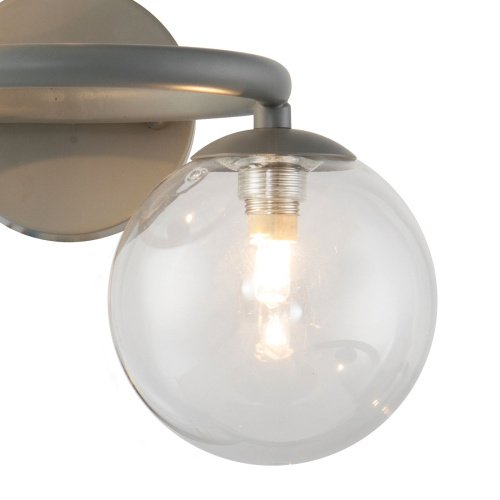 Настенный светильник Wendt 2 grey/clear Настенный светильник Wendt 2 grey/clear