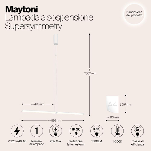Подвесной светильник Maytoni P096PL-L11WK1 Подвесной светильник Maytoni P096PL-L11WK1