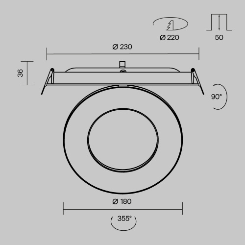 Встраиваемый светильник Technical DL102-12W3K-W Встраиваемый светильник Technical DL102-12W3K-W