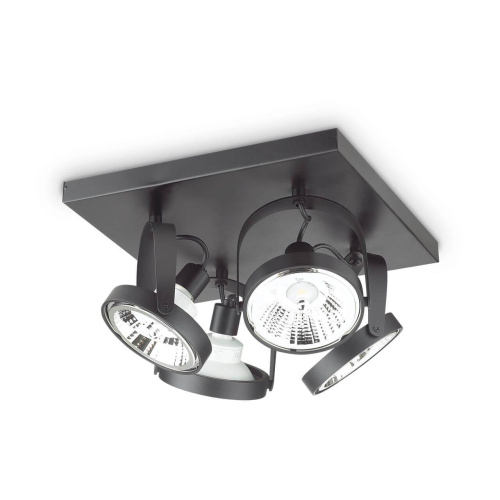 Спот Ideal Lux Glim PL4 Square Nero 229645 Спот Ideal Lux Glim PL4 Square Nero 229645