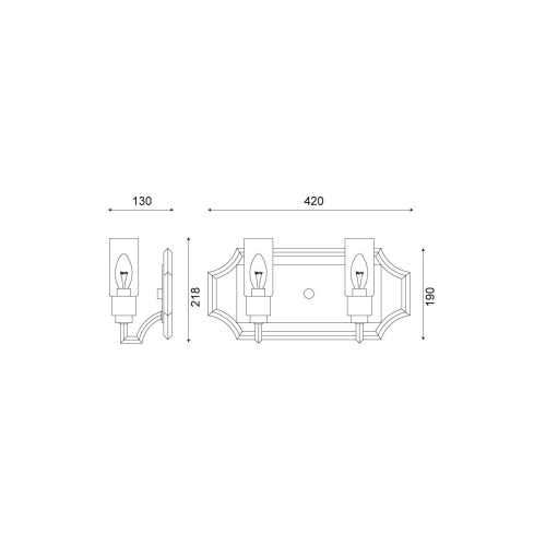 Бра Vele Luce Elsa VL4214W02 Бра Vele Luce Elsa VL4214W02