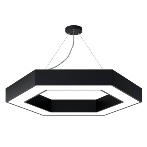 Подвесной светодиодный cветильник Geometria ЭРА Hexagon SPO-124-B-40K-051 51Вт 4000К черный Б0050557 Подвесной светодиодный cветильник Geometria ЭРА Hexagon SPO-124-B-40K-051 51Вт 4000К черный Б0050557
