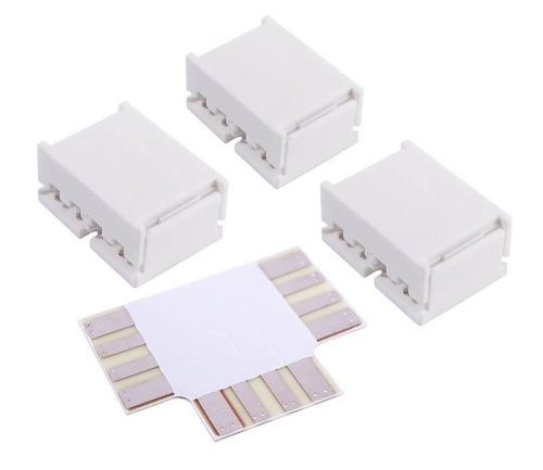 Соединитель Deko-Light Board connector T für 10mm Stripes, 4pole, 1x Board connector T, 3x Board connector 940028 Соединитель Deko-Light Board connector T für 10mm Stripes, 4pole, 1x Board connector T, 3x Board connector 940028