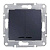 Выключатель двухклавишный с синей подсветкой Schneider Electric Sedna 10A 250V SDN0300370