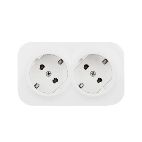 Розетка 2х2К+З Legrand Quteo 16A 250V белая 782233 Розетка 2х2К+З Legrand Quteo 16A 250V белая 782233