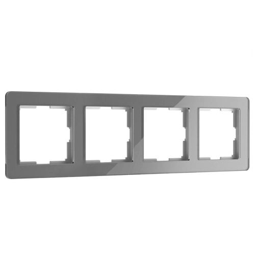 Рамка Werkel Acrylic на 4 поста графит W0042704 4690389190537 Рамка Werkel Acrylic на 4 поста графит W0042704 4690389190537
