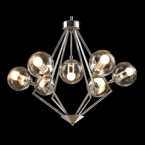 Подвесная люстра Crystal Lux Fabricio Fabricio SP7 Chrome/Transparente