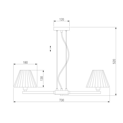 Подвесная люстра Eurosvet Peony 60136/6 хром/графит Подвесная люстра Eurosvet Peony 60136/6 хром/графит