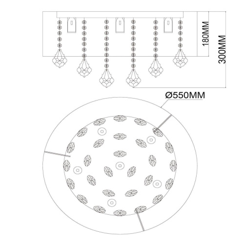 Потолочная люстра MW-Light Жаклин 465016006 Потолочная люстра MW-Light Жаклин 465016006