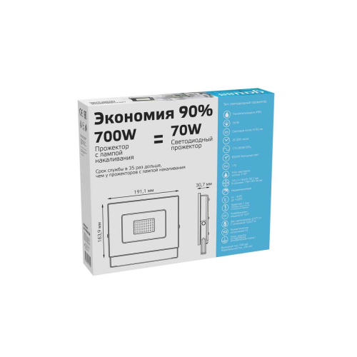 Прожектор светодиодный Gauss 70W 613100370 Прожектор светодиодный Gauss 70W 613100370