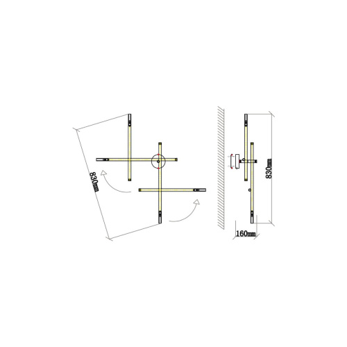 Бра Vele Luce Corda VL5534W24 Бра Vele Luce Corda VL5534W24