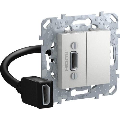 Розетка компьютерная HDMI с переходником Schneider Electric Unica Top MGU5.430.30ZD Розетка компьютерная HDMI с переходником Schneider Electric Unica Top MGU5.430.30ZD
