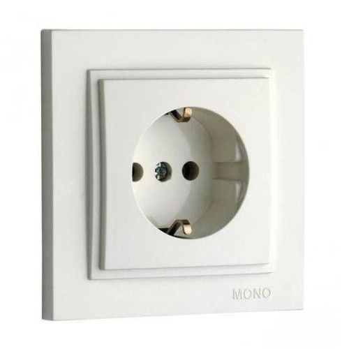 Розетка 2К+З Mono Electric Despina 16A 250V винтовое подключение слоновая кость 102-010021-117 Розетка 2К+З Mono Electric Despina 16A 250V винтовое подключение слоновая кость 102-010021-117