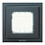 Рамка монтажная ITA 1-постовая ABB Zenit IP55 антрацит 2CLA327100N1801