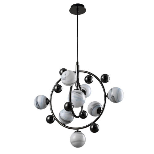 Подвесная люстра Crystal Lux Salvadore SP8V Black Chromium Подвесная люстра Crystal Lux Salvadore SP8V Black Chromium