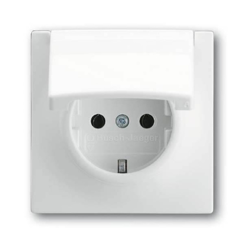 Розетка ABB Impuls Schuko с/з 16A 250V с крышкой безвинтовой зажим альпийский белый 2CKA002018A0992 Розетка ABB Impuls Schuko с/з 16A 250V с крышкой безвинтовой зажим альпийский белый 2CKA002018A0992