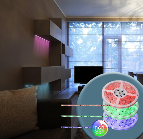 Светодиодная лента Globo 5M RGB 27W 38990 Светодиодная лента Globo 5M RGB 27W 38990