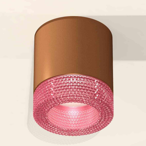 Комплект накладного светильника Ambrella light Techno Spot XS7404030 SCF/PI кофе песок/розовый (C7404, N7193) Комплект накладного светильника Ambrella light Techno Spot XS7404030 SCF/PI кофе песок/розовый (C7404, N7193)