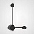 Бра Via Pin Wall Injection L41,5+29,5 Black By Imperiumloft