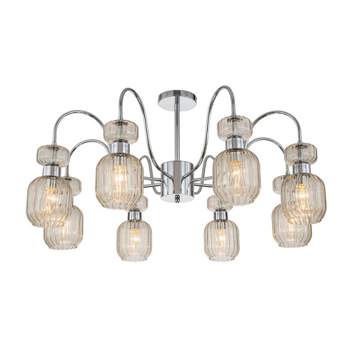Потолочная люстра Escada Gloss 1141/8PL Chrome/Beige Потолочная люстра Escada Gloss 1141/8PL Chrome/Beige