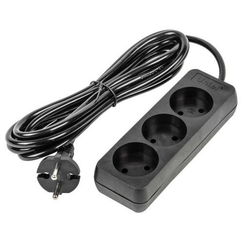Удлинитель Uniel Ultra 3гн х 3м б/з S-CU3-3 Black UL-00009983 Удлинитель Uniel Ultra 3гн х 3м б/з S-CU3-3 Black UL-00009983