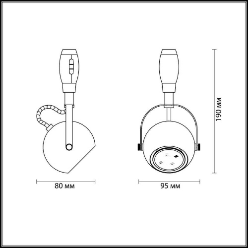 Трековый светильник Odeon Light Pulla 3804/1 Трековый светильник Odeon Light Pulla 3804/1