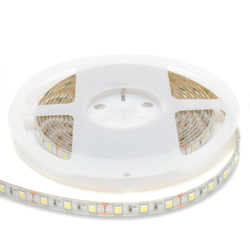 Светодиодная влагозащищенная лента OGM 14,4W/m 60LED/m 5050SMD холодный белый 5M LSE-157 Светодиодная влагозащищенная лента OGM 14,4W/m 60LED/m 5050SMD холодный белый 5M LSE-157