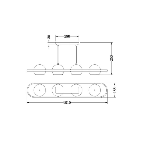 Потолочный светильник Vele Luce Helix VL5153L04 Потолочный светильник Vele Luce Helix VL5153L04
