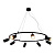 Подвесная люстра Crystal Lux CLT 015C8 D800 BL