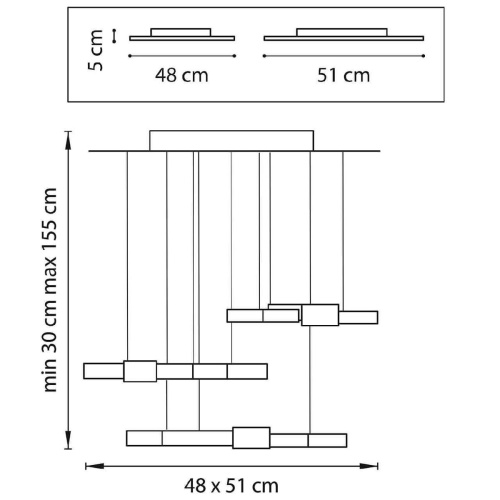 Подвесной светодиодный светильник Lightstar Favo 750221