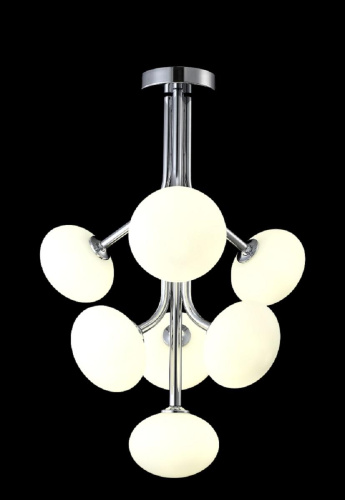 Подвесная люстра Crystal Lux ALICIA SP7 CHROME/WHITE Подвесная люстра Crystal Lux ALICIA SP7 CHROME/WHITE
