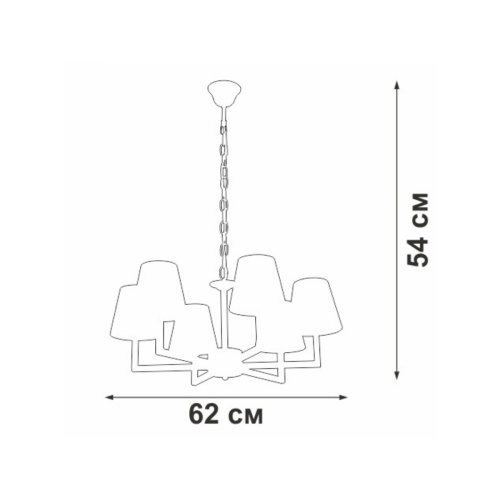 Подвесная люстра Vitaluce V3939-1/6 Подвесная люстра Vitaluce V3939-1/6