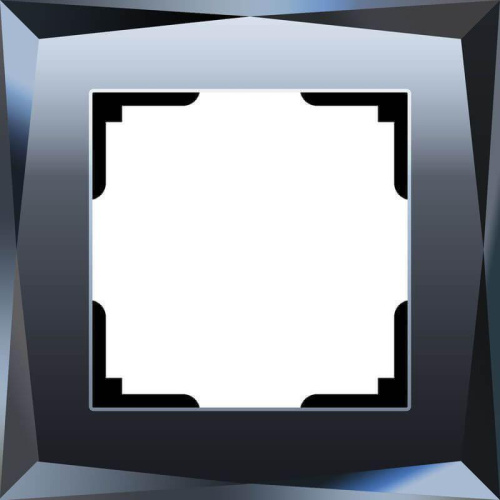 Рамка Werkel Diamant на 1 пост черный WL08-Frame-01 4690389054396 Рамка Werkel Diamant на 1 пост черный WL08-Frame-01 4690389054396
