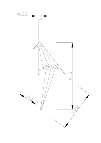 Подвесной светодиодный светильник Moderli Birds V3076-1CL Подвесной светодиодный светильник Moderli Birds V3076-1CL