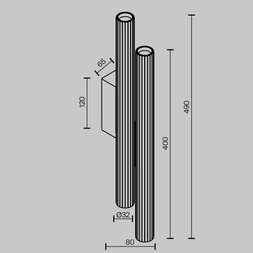 Настенный светильник (бра) Technical C082WL-24W2.7K-BS Настенный светильник (бра) Technical C082WL-24W2.7K-BS