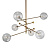 Люстра Globe Mobile 6 brass