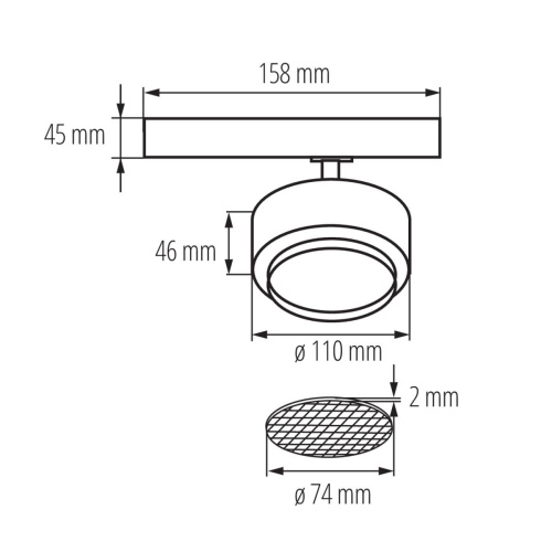 Трековый светодиодный светильник Kanlux BTL 28W-940-W 35656 Трековый светодиодный светильник Kanlux BTL 28W-940-W 35656