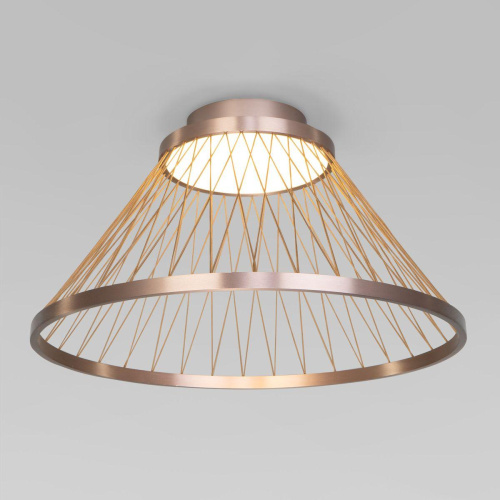 Потолочный светодиодный светильник Eurosvet Cesta 40019/1 LED коричневый Потолочный светодиодный светильник Eurosvet Cesta 40019/1 LED коричневый