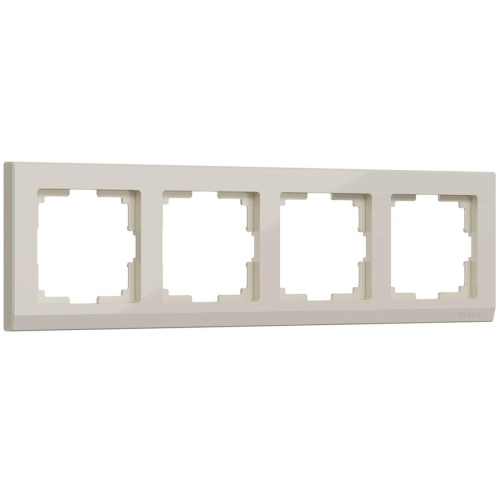Рамка Werkel Stark на 4 поста слоновая кость WL04-Frame-04-ivory 4690389046537 Рамка Werkel Stark на 4 поста слоновая кость WL04-Frame-04-ivory 4690389046537