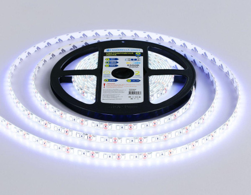 Светодиодная влагозащищенная лента Ambrella Light 9,6W/m 120LED/m 2835SMD холодный белый 5M GS1203 Светодиодная влагозащищенная лента Ambrella Light 9,6W/m 120LED/m 2835SMD холодный белый 5M GS1203