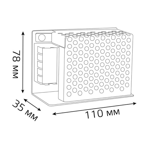 Блок питания Gauss 50W 24V IP20 202002050 Блок питания Gauss 50W 24V IP20 202002050