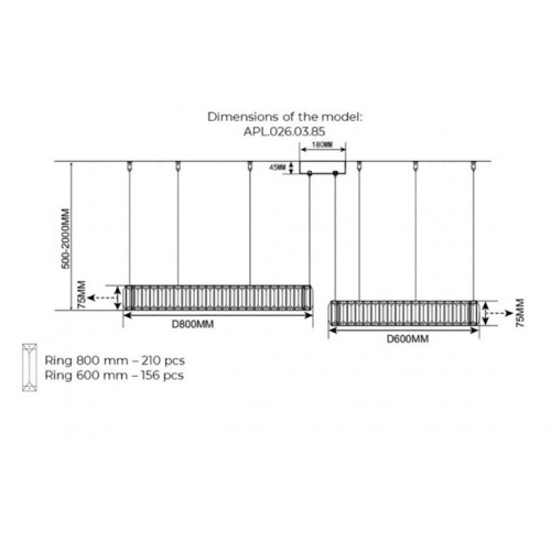 Подвесная светодиодная люстра Aployt Nicoletta APL.026.03.85 Подвесная светодиодная люстра Aployt Nicoletta APL.026.03.85