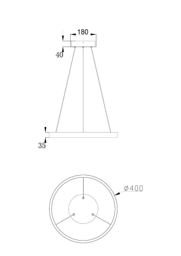 Подвесной светодиодный светильник Maytoni Rim MOD058PL-L22BS4K Подвесной светодиодный светильник Maytoni Rim MOD058PL-L22BS4K