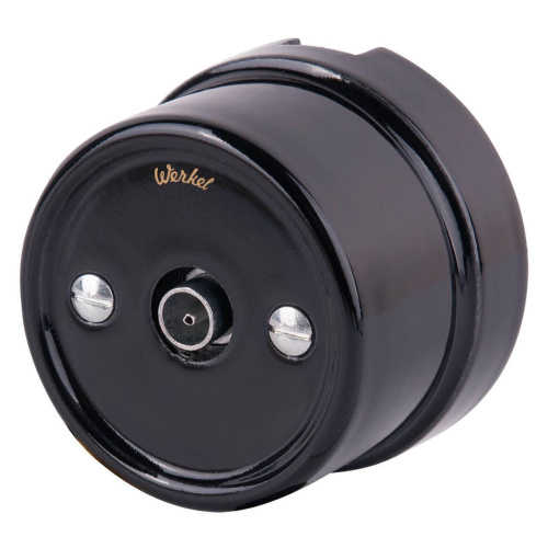 ТВ розетка Werkel Retro черная WL18-02-05 4690389100819 ТВ розетка Werkel Retro черная WL18-02-05 4690389100819