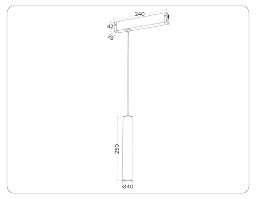 Трековый светодиодный светильник Ambrella Light Track System Magnetic 220V GL1431 Трековый светодиодный светильник Ambrella Light Track System Magnetic 220V GL1431