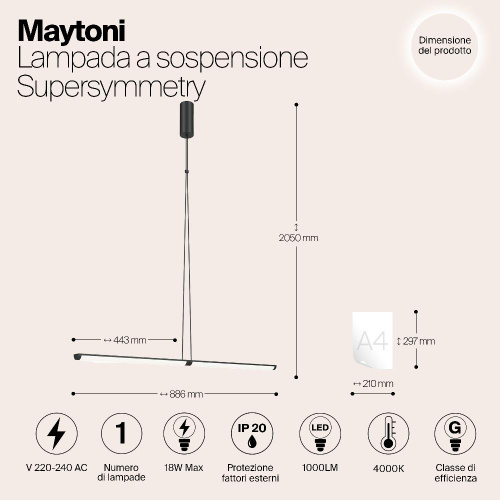 Подвесной светильник Maytoni P096PL-L11BK1 Подвесной светильник Maytoni P096PL-L11BK1